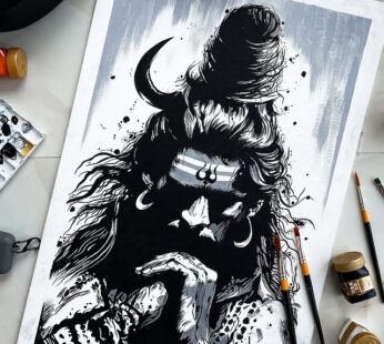 Mahadev – Original Hand-Painted Acrylic Canvas 40×60
