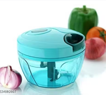 Compact Chopper with Blades effortlessly Chopping Big Size Kitchen Dori Handy Vegetable and Fruit Manual Onion Dry Fruit Salad Maker Vegetable Quick Chopper (450 ml, Green)