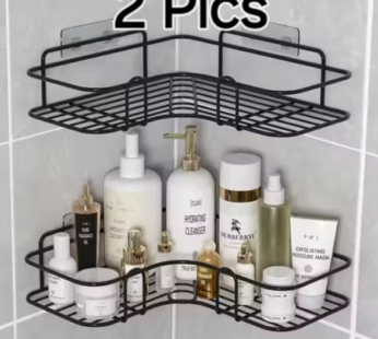 2 pis combo of the Self-Adhesive Metal Bathroom Corner Rack Storage Shelves Bathroom Shelf/Shelves Corner